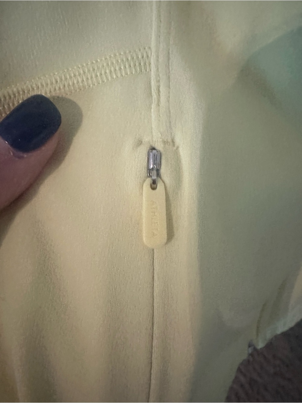 Athleta Women's Citron Yellow Zip-Up Jacket size XL cropped - Picture 4 of 11